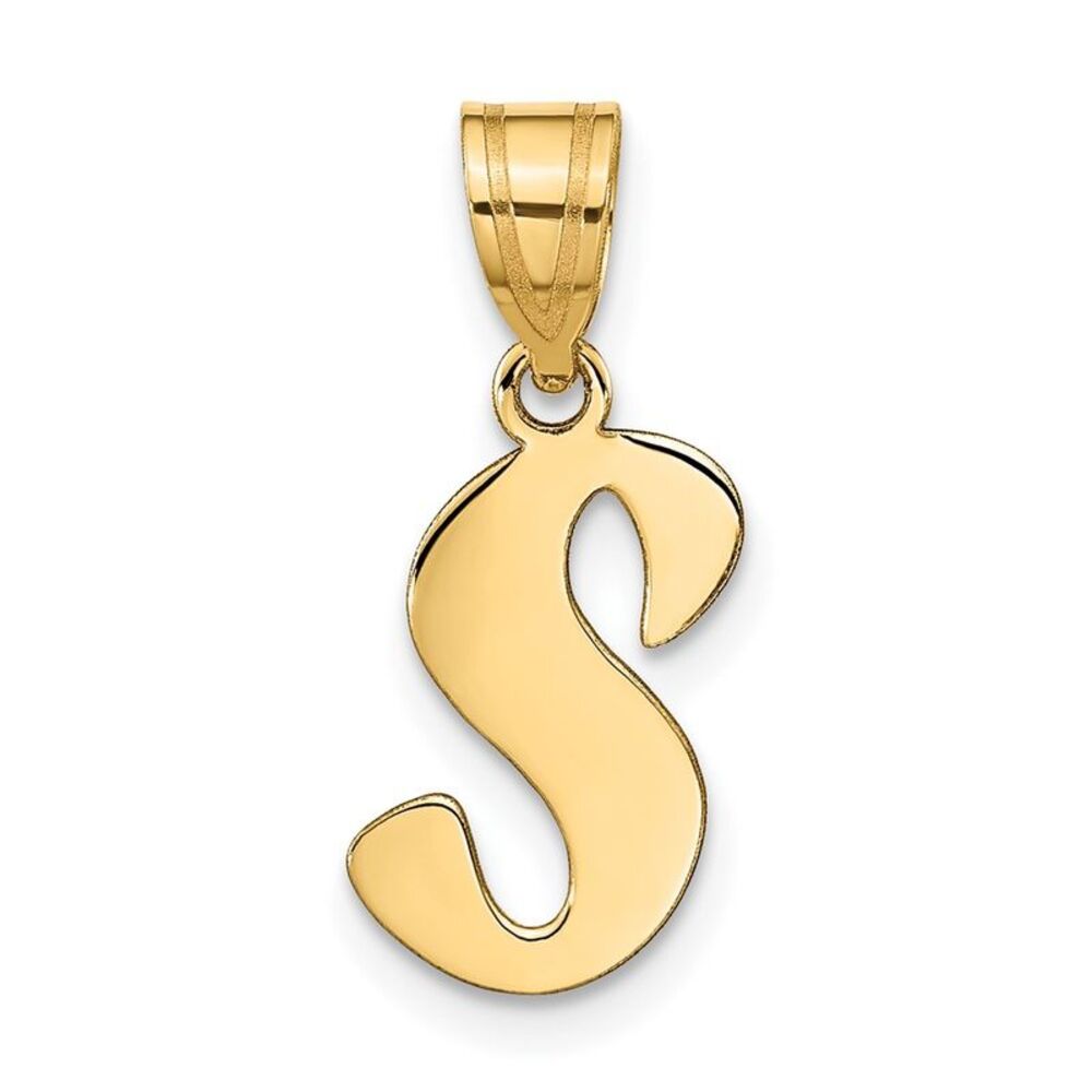 Kazi Luxury 14k Yellow Gold Polished Script Lette… - image 1